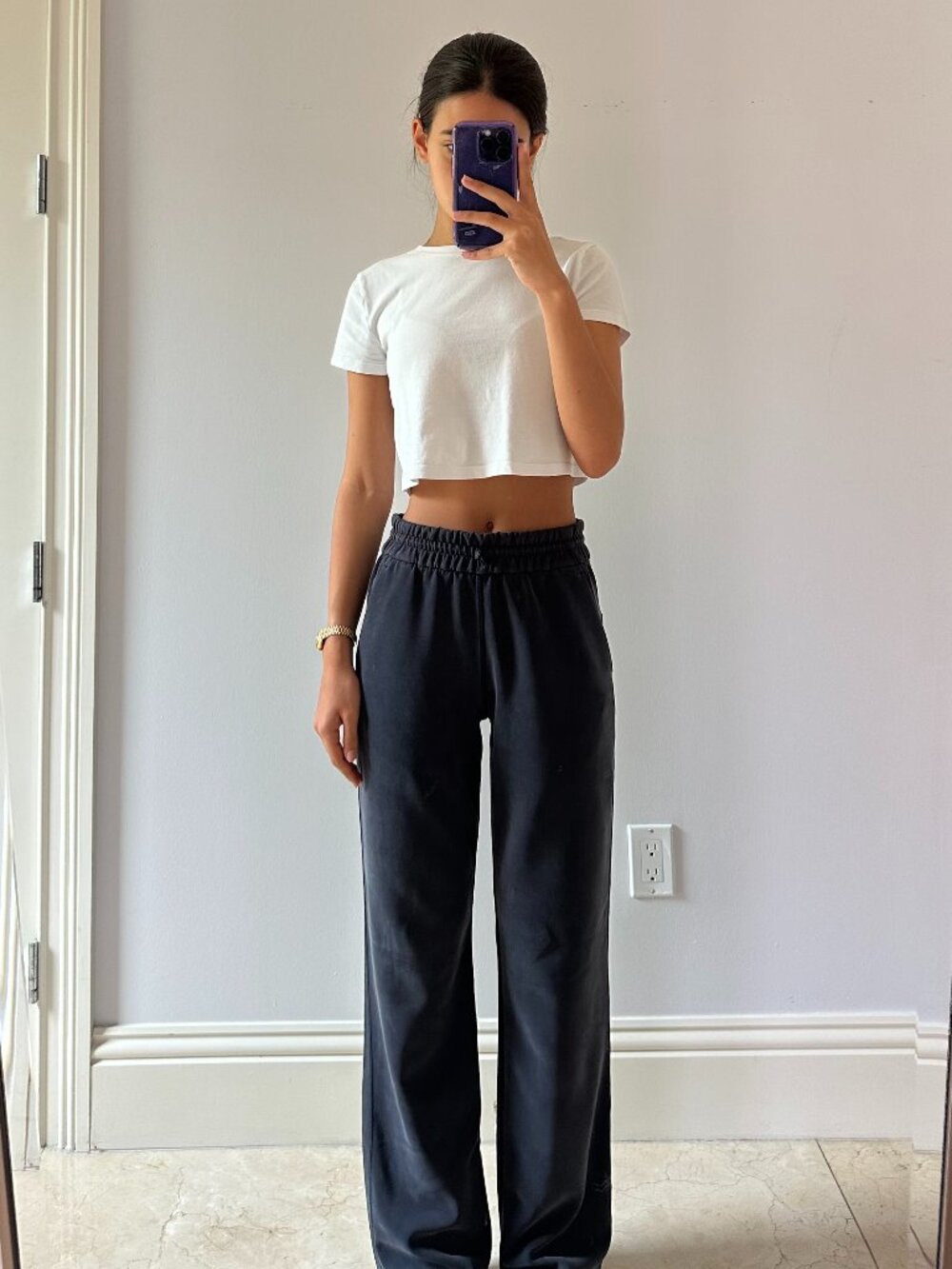 Lululemon Dark Grey Wide Leg Pants